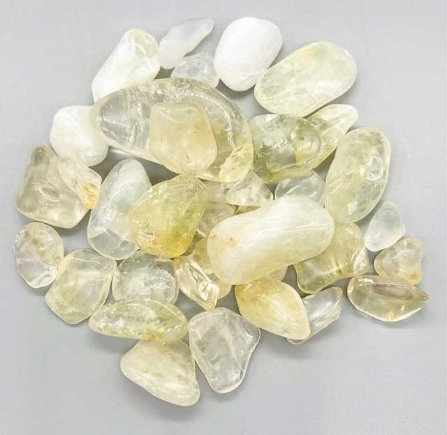 1 lb tumbled Citrine, Opalized Stones